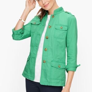 Talbots Green Utility Jacket - Size M (6-8)